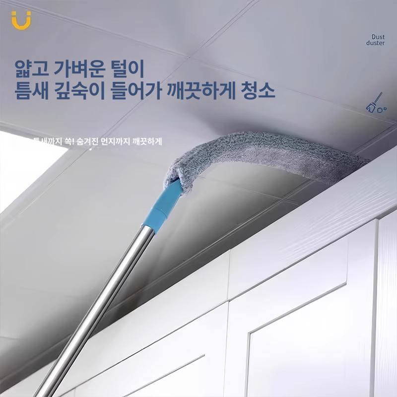 바닥 청소 걸레 연장형 먼지제거 청소도구 가정용 1.5m 1개 천 포함 - 상세 이미지 5