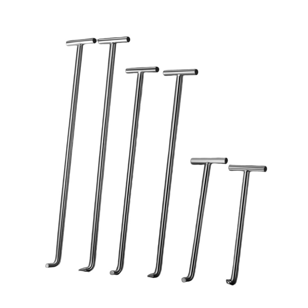 맨홀 뚜껑 갈고리 하수구 후크 지렛대 개폐기 오프너 무딘 팁 68cm 10mm - 상품 이미지