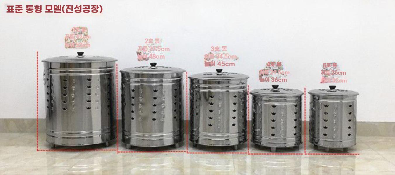 스텐 소각통 화덕 불멍 아궁이 캠핑 드럼통 야외 장작 29.5cm - 상세 이미지 2