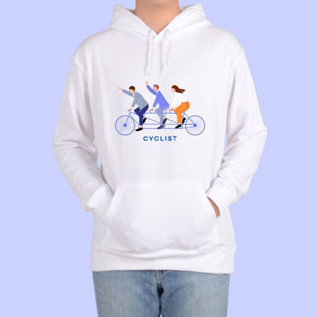 톰스외 후드티 자전거로 친구와 여행가요 디자인