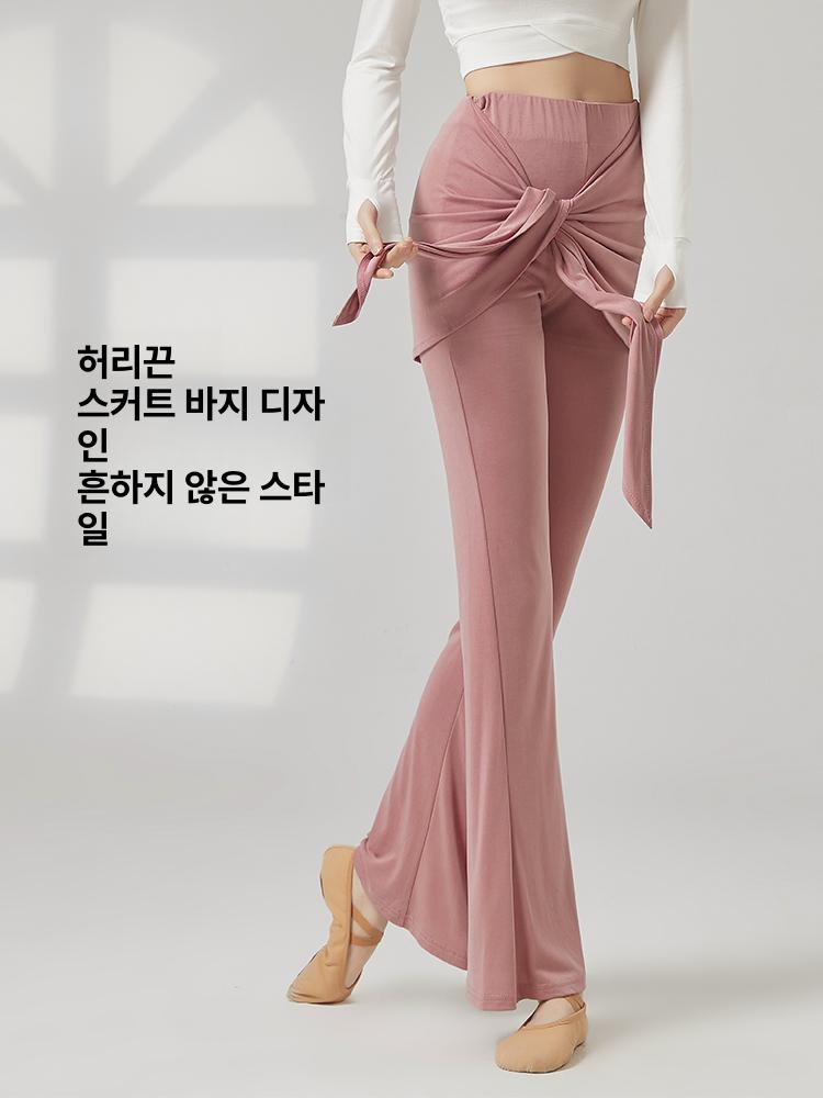 여성 현대무용 연습복 고전무용 바지 요가 팬츠 성인 무용복 - 상세 이미지 2