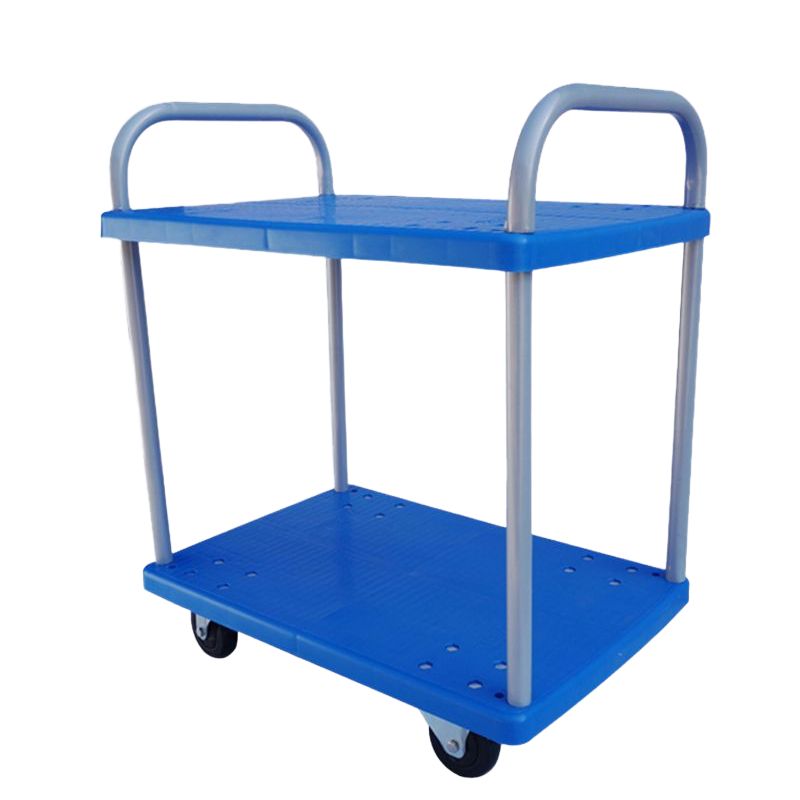 화물 운반카 이동식 선반카 핸디형 대차 물류 구르마 사일런트 200kg 72X48cm 블루 - 상품 이미지