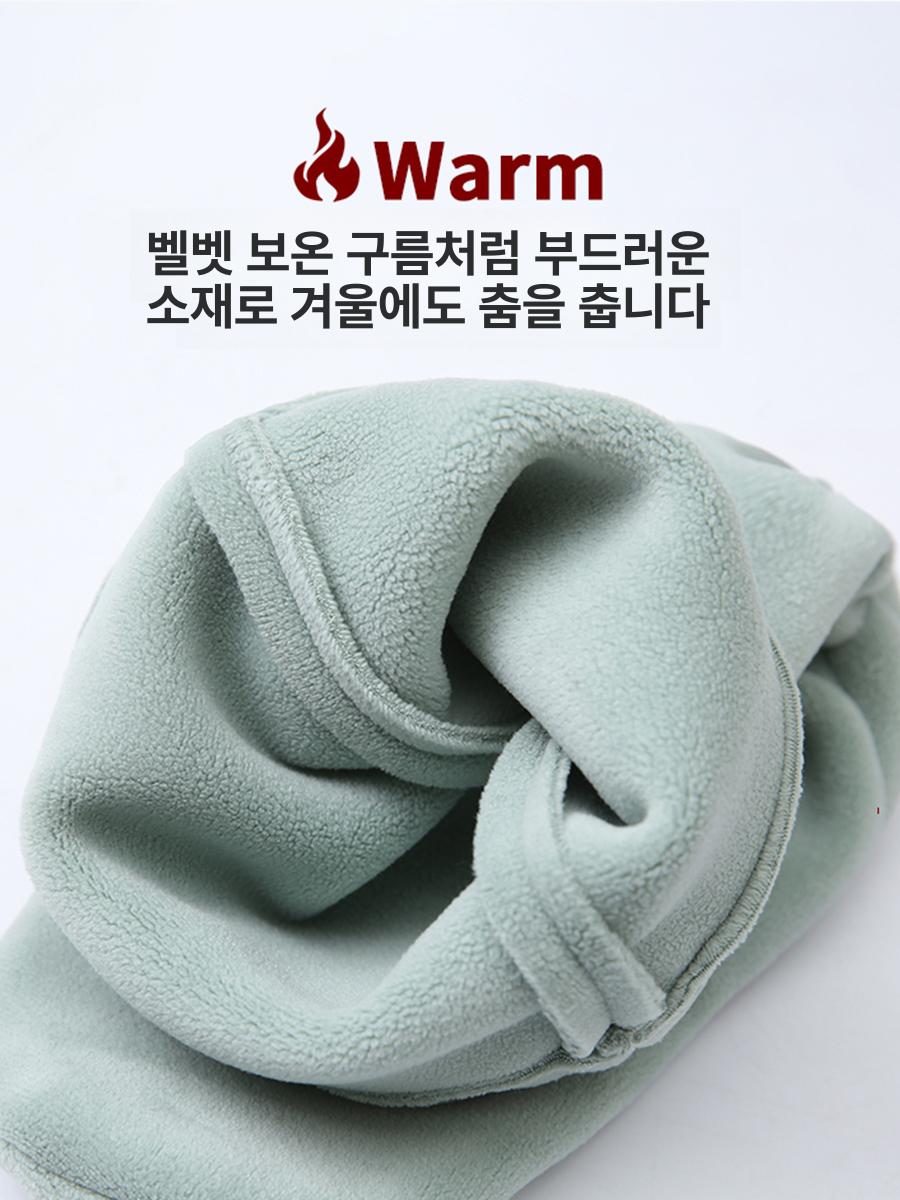 아동 겨울 발레 연습용 보온 미끄럼방지 부드러운 밑창 신발 - 상세 이미지 4