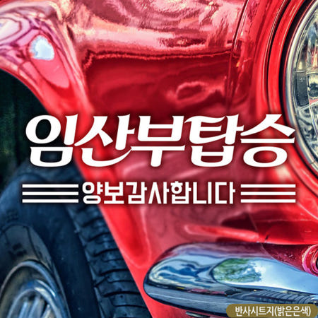 인터쇼퍼 임산부 차량 스티커 차량스티커 이용자안전 시각효과