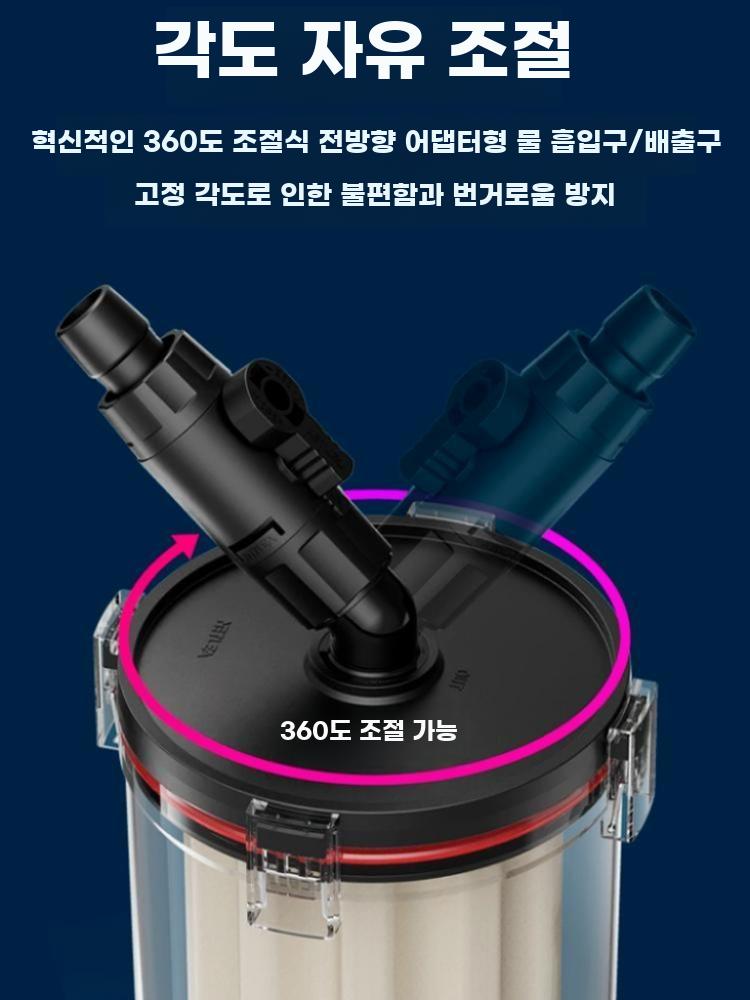 어항 필터 외부 여과기 스펀지 집똥기 수족관 정화 16mm (호스 포함) - 상세 이미지 3