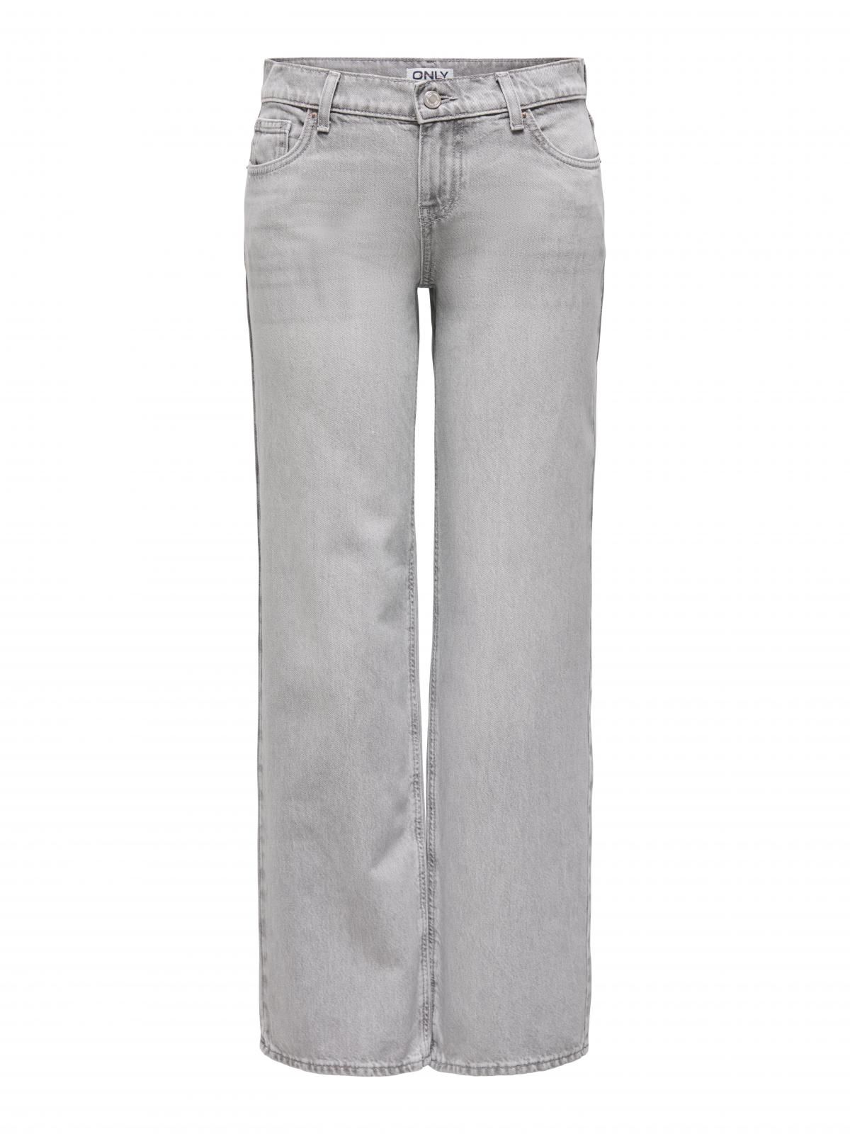 온리 로우웨이스트 스트레이트핏 데님 팬츠 15334363_2106 GREY / LIGHT GREY DENIM - 상세 이미지 3