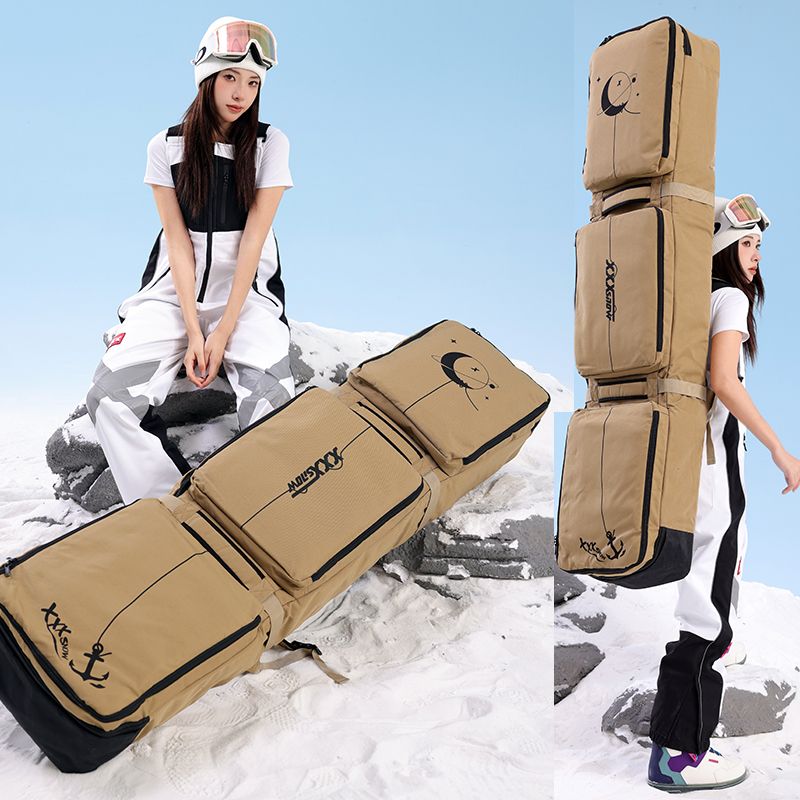 스노우보드 가방 스노보드 백팩 스키장 부츠 스키 장비 방수 빨간색 위장 (바퀴X) 150x36cm - 상세 이미지 3