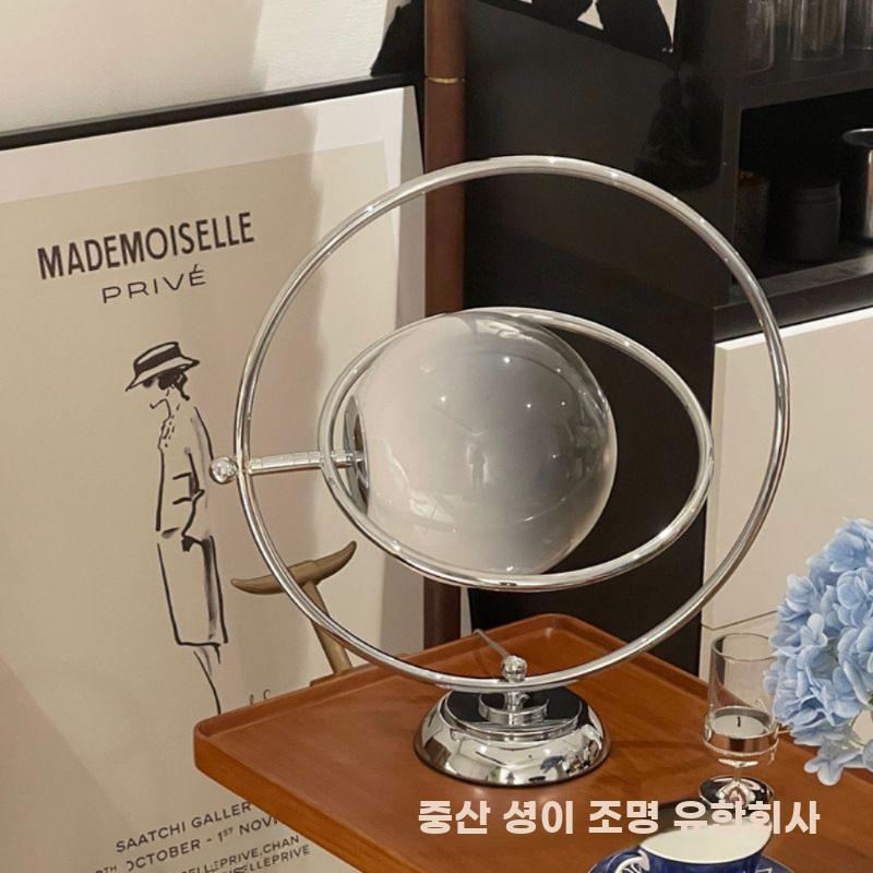 유리 램프 회전 탁상 조명 아트 단스탠드 모던 무드등 유리램프 웜라이트 - 상세 이미지 2