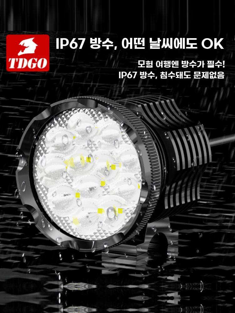 해루질 서치라이트 수중 랜턴 써치라이트 야간 라이딩 6구 3종 세트 2개 - 상세 이미지 5