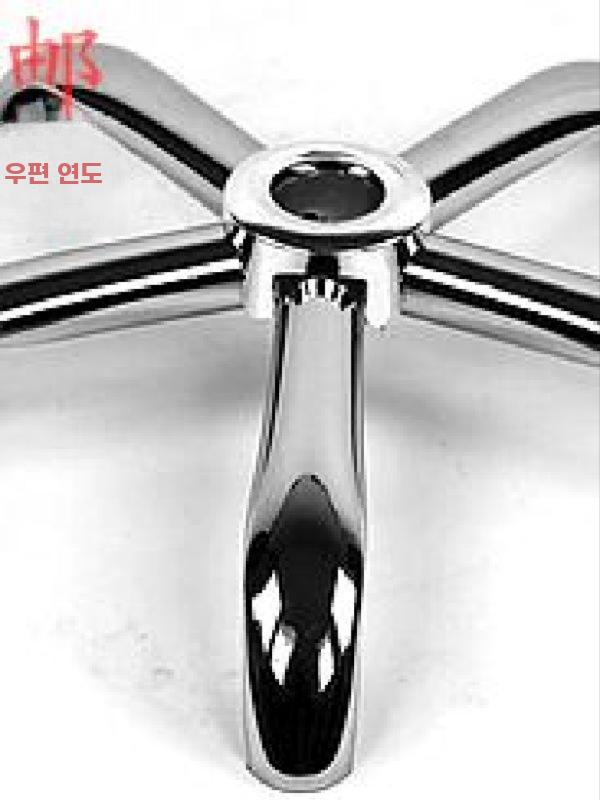 의자다리 바퀴 휠 회전 스툴 교체용 의자발 부품 받침 스틸 반경 26cm - 상세 이미지 3