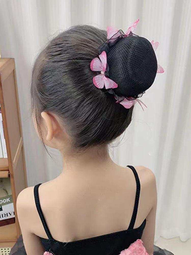 발레 머리망 나비 머리띠 조절 가능 아동용 심플 스타일 - 상세 이미지 4