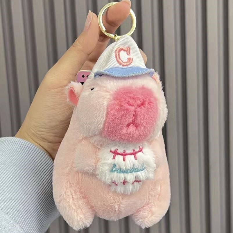 카피바라 키링 동물 인형 키홀더 가방고리 장식 펜던트 A - 상세 이미지 3