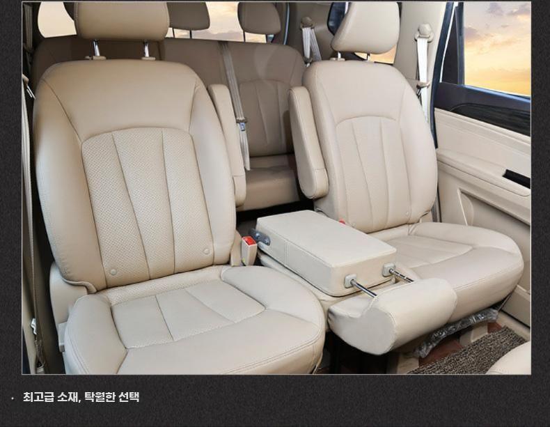 승합차 2열 보조좌석 카니발 추가 시트 좌석 중간 의자 플러스 시트 + 등받이 - 상세 이미지 3