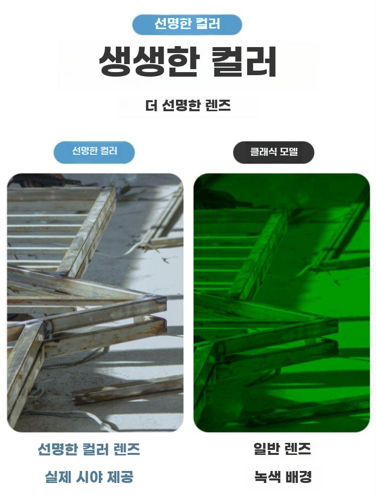 용접 마스크 풀페이스 보호구 얼굴 보호 장비 작업용 표준형 + 보호 시트 10장 - 상세 이미지 3