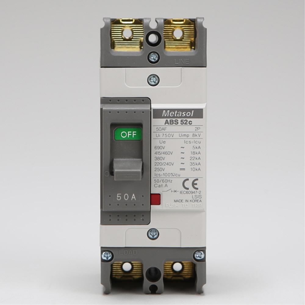 산업용 분전반 MCCB 배선차단기 ABS 52C 2P 50A 35kA LS일렉트릭 - 상세 이미지 3