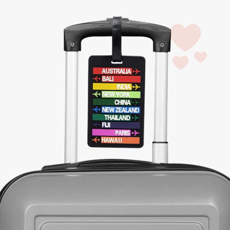 도착지모양 트래블네임택 여행네임택 러기지택 캐리어이름표