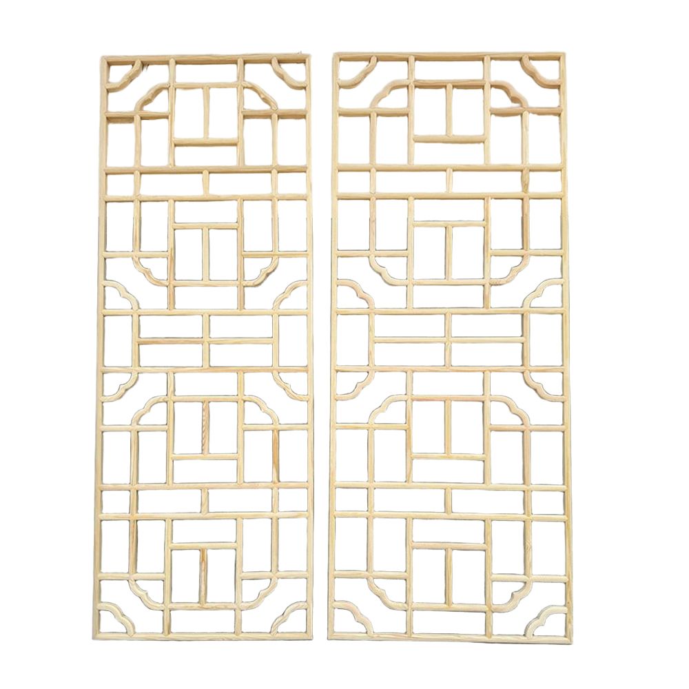 한옥문 창호지문 원목 창틀 프레임 한지문 전통 옛날 180x20cm - 상품 이미지