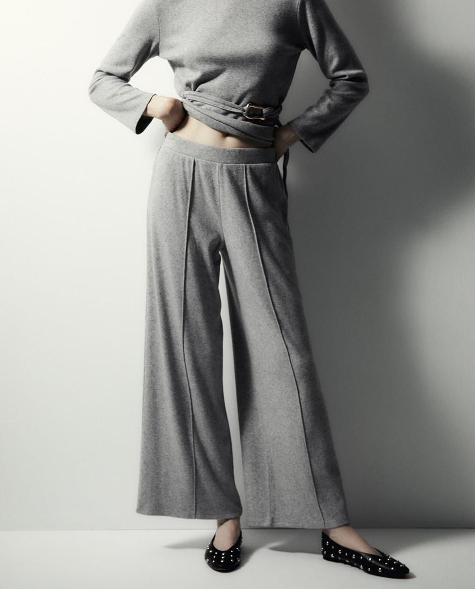 스페라 소프트 와이드 밴딩 팬츠 56262006143 GRIS CLARO - 상품 이미지