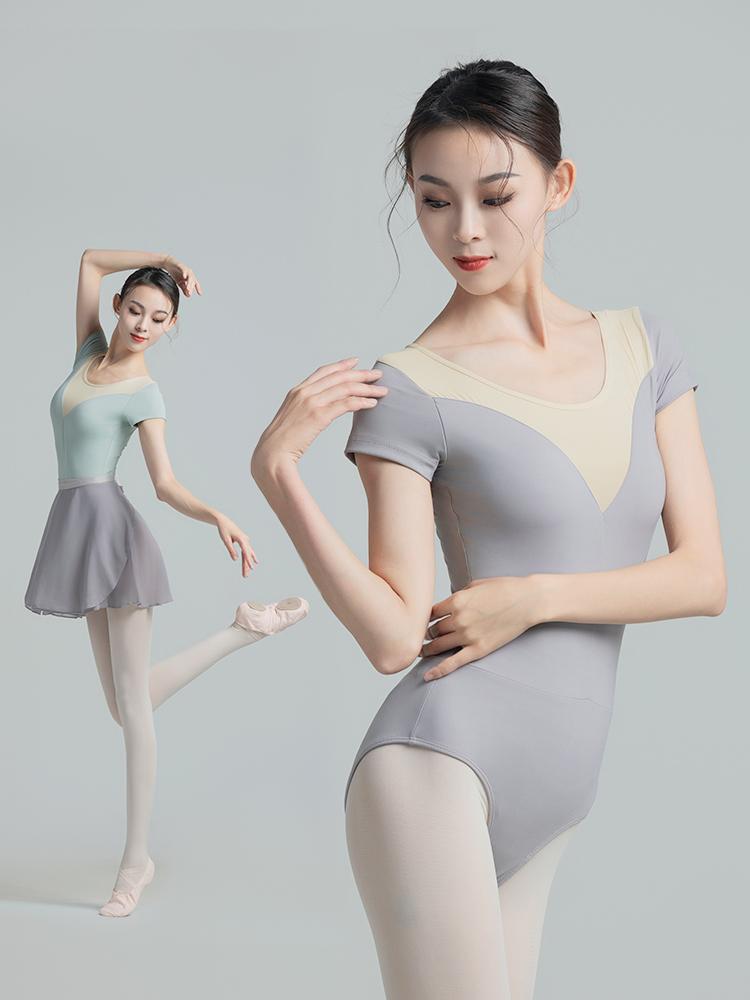 여성 성인 발레 연습복 발레복 발레레오타드 원피스 체조 무용 연습 의상 - 상품 이미지