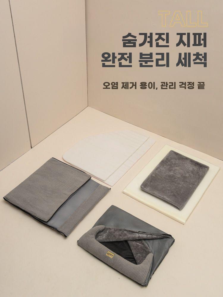 강아지 동굴 하우스 겨울 동굴집 보온 개집 반려동물 둥지 그레이 동굴 M (5kg 이하 추천) - 상세 이미지 4