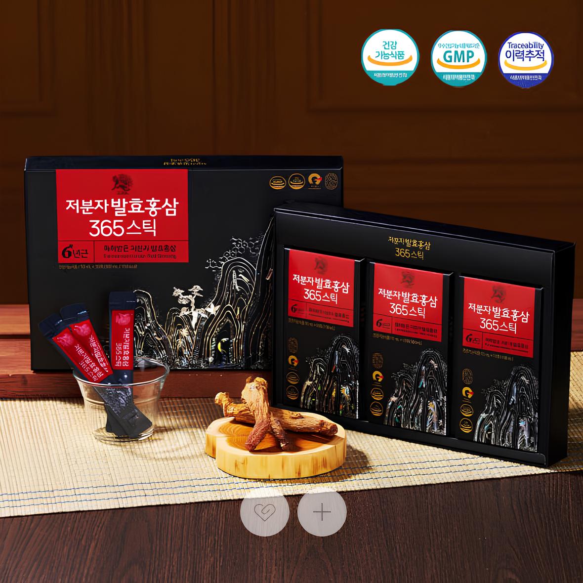 고려홍삼원 6년근 저분자 발효 홍삼 365 스틱 10ml x 30포, 진세노사이드 5mg - 상세 이미지 2