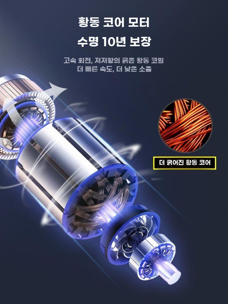 타이어 공기 주입기 자동차 에어 공기압 펌프 압력 120 실린더 디지털 - 상세 이미지 4