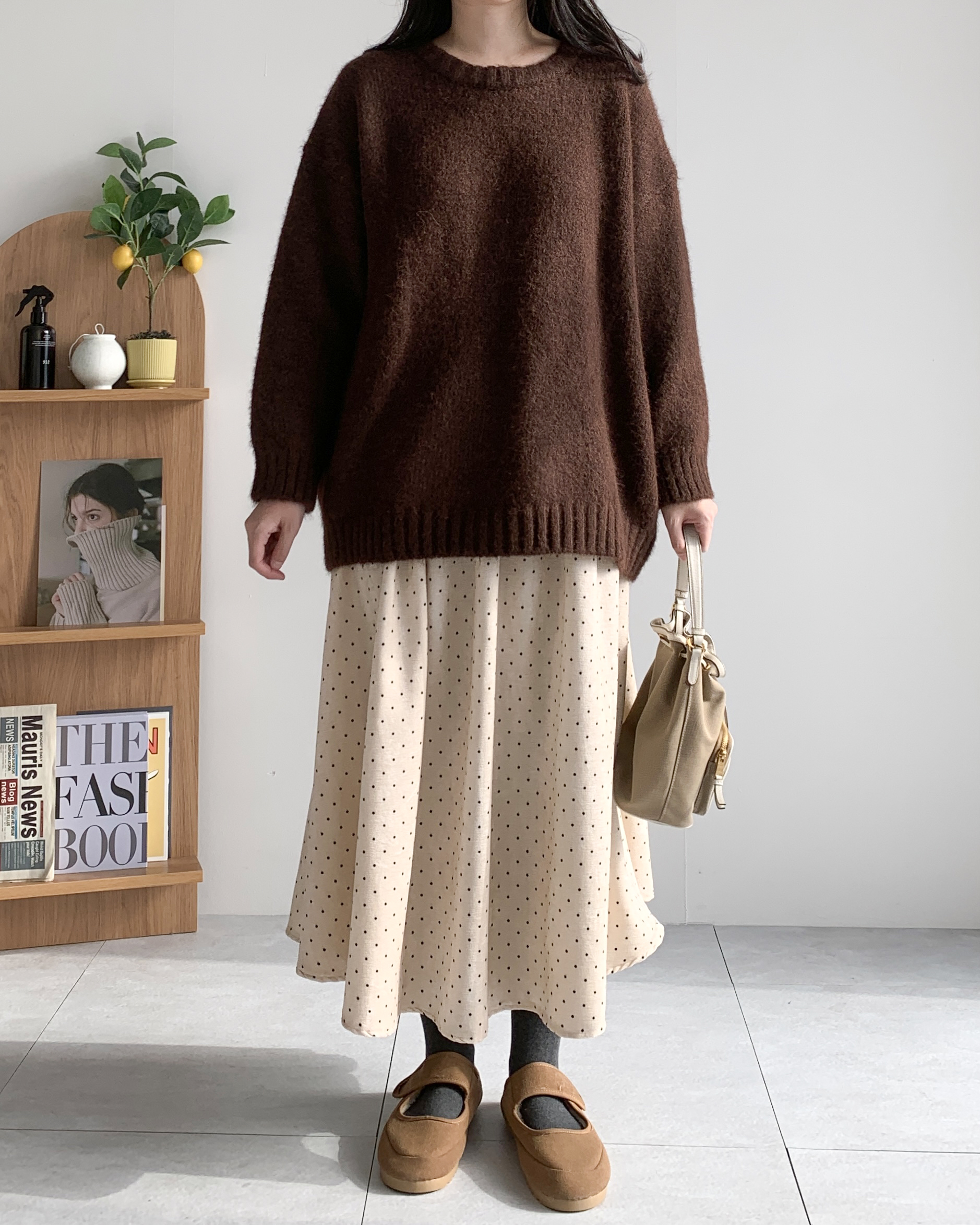 알파카니트 베이지니트 도툼 울니트 - 상세 이미지 4