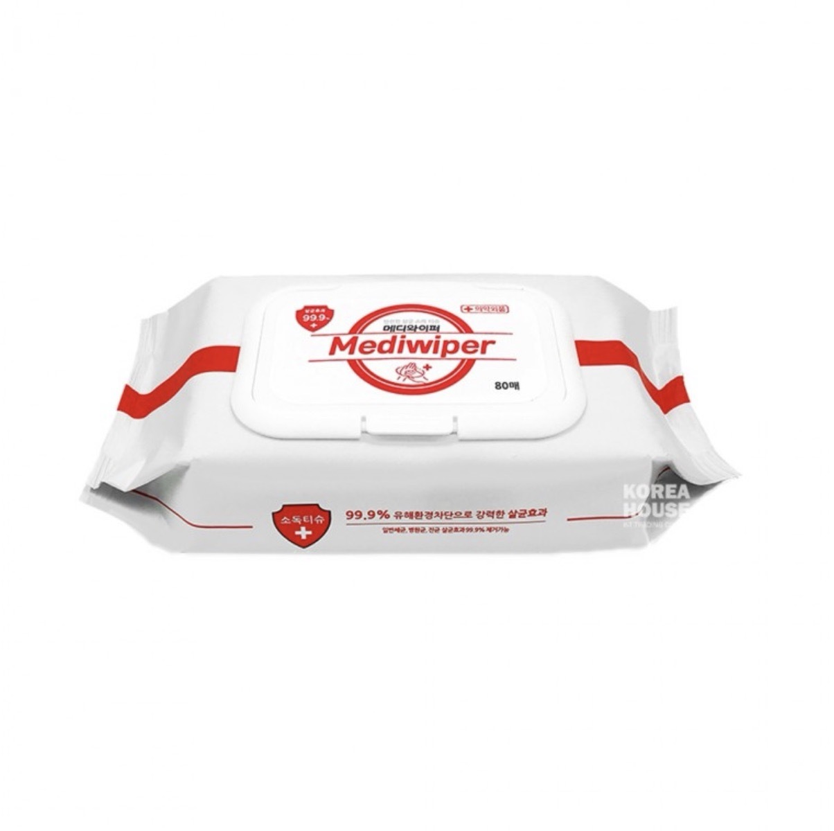 살균소독티슈 메디와이퍼항균티슈 80매위생티슈