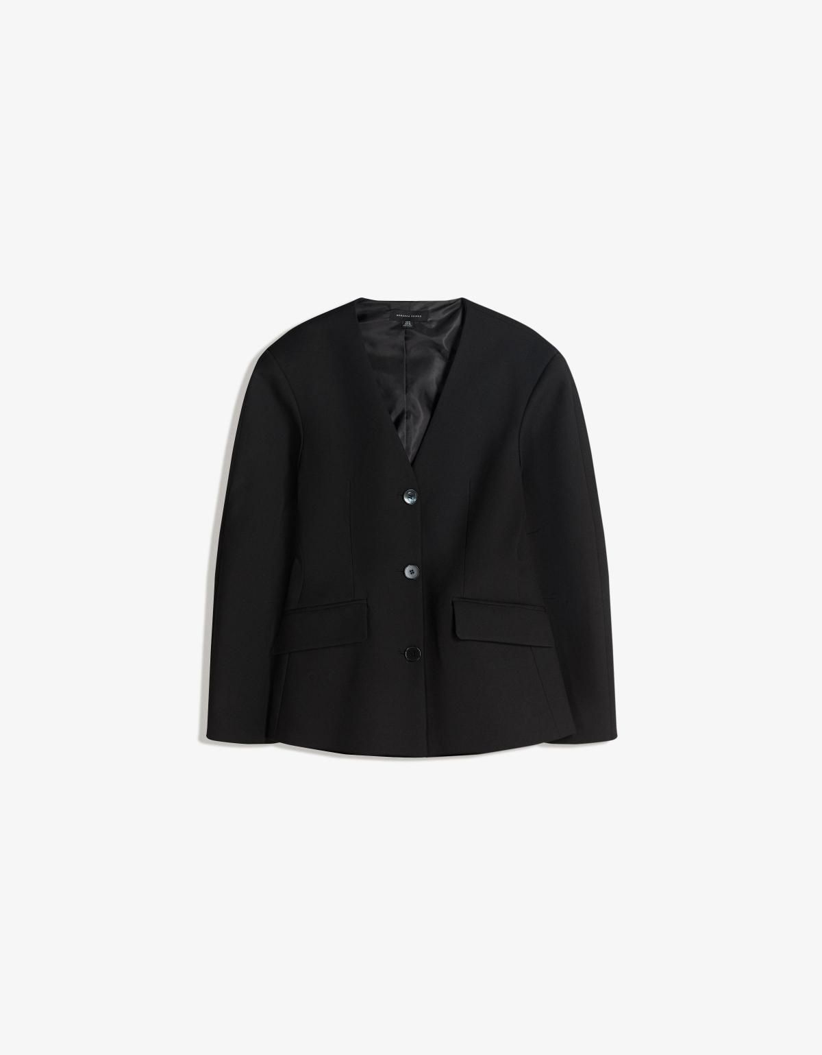 버쉬카 슬림핏 클래식 블랙 블레이저 6543/710 BLACK - 상세 이미지 3
