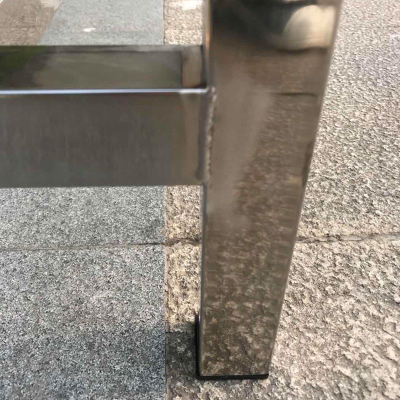 스텐 벤치 야외 스테인리스 긴의자 버스정류장 대기 1000x350x450mm - 상세 이미지 4
