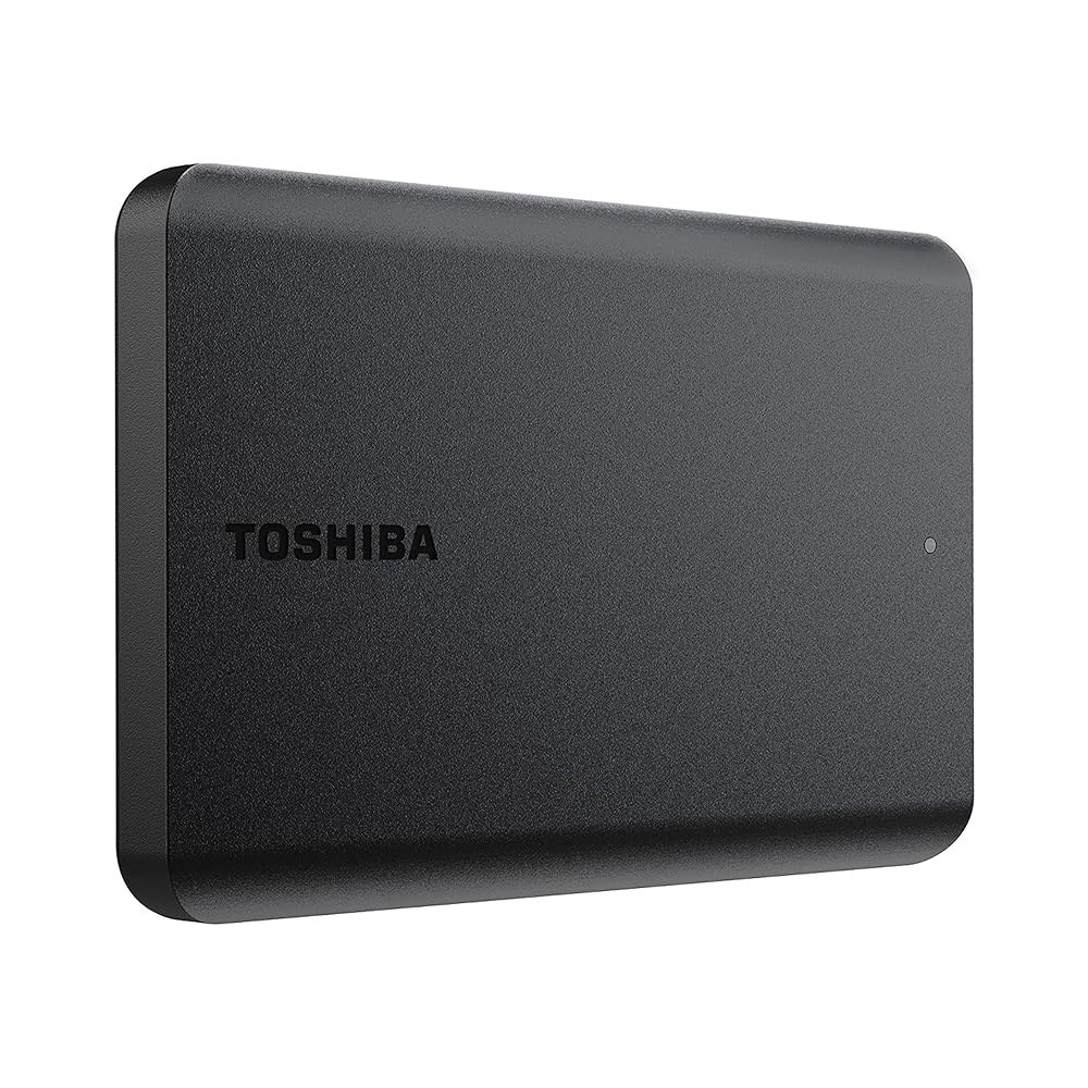 도시바 칸비오 베이직 2TB 휴대용 외장 하드 드라이브 USB 3.0, 블랙 - HDTB520XK3AA 1TB Black Contemporary - 상품 이미지