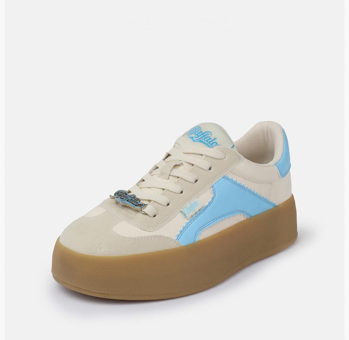 버팔로 테크니컬 청키솔 로우탑 스니커즈 02525963 WEISS/BLAU - 상세 이미지 2