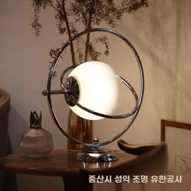 유리 램프 회전 탁상 조명 아트 단스탠드 모던 무드등 유리램프 웜라이트 - 상세 이미지 4