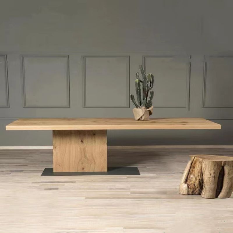 우드슬랩 테이블 다이닝 레스토랑 식탁 원목 탁자 모던 북유럽 우드 140x70x75cm 두께 4.6cm - 상세 이미지 2