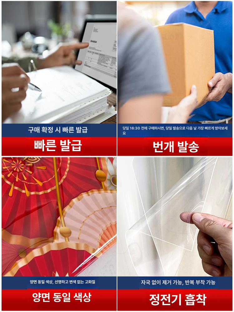 크리스마스 트리 창문 스티커 시트지 매장 꾸미기 인테리어 소품 슈퍼 라지 - 상세 이미지 3