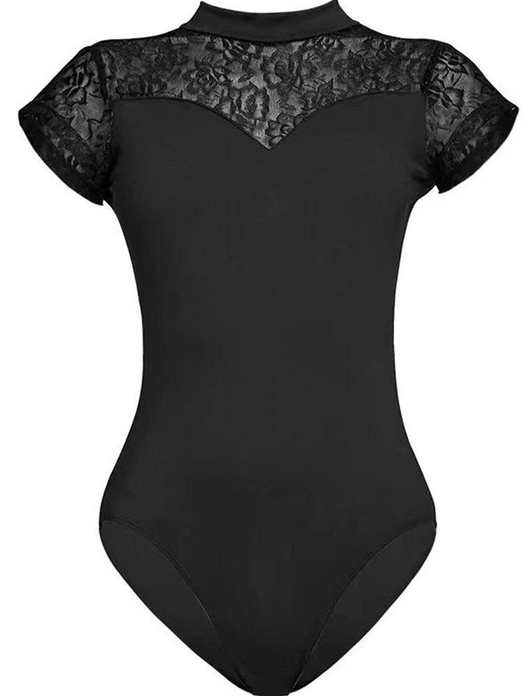 성인 발레복 레이스 요가 체조 연습복 여성용 일체형 - 상세 이미지 5