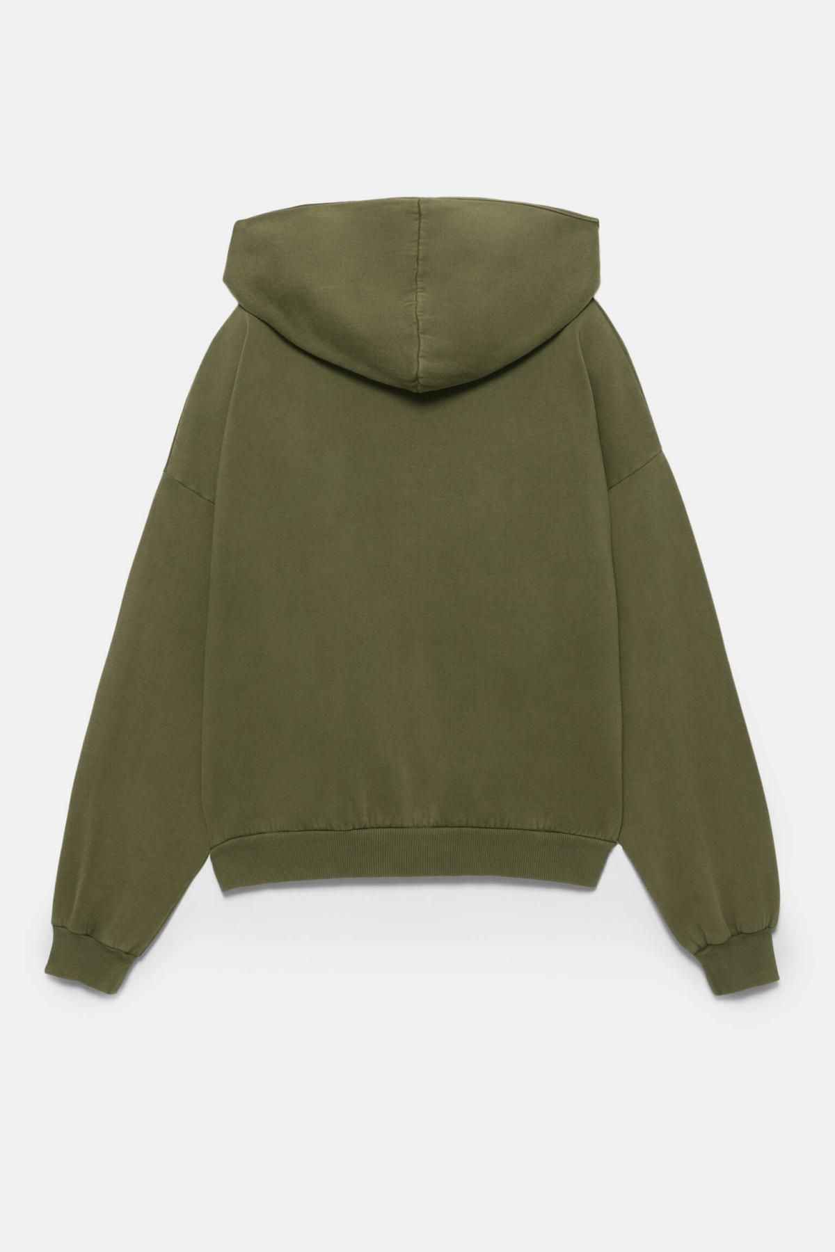 풀앤베어 카키 STWD 그래픽 오버핏 후드티 7560/345 KHAKI - 상세 이미지 4