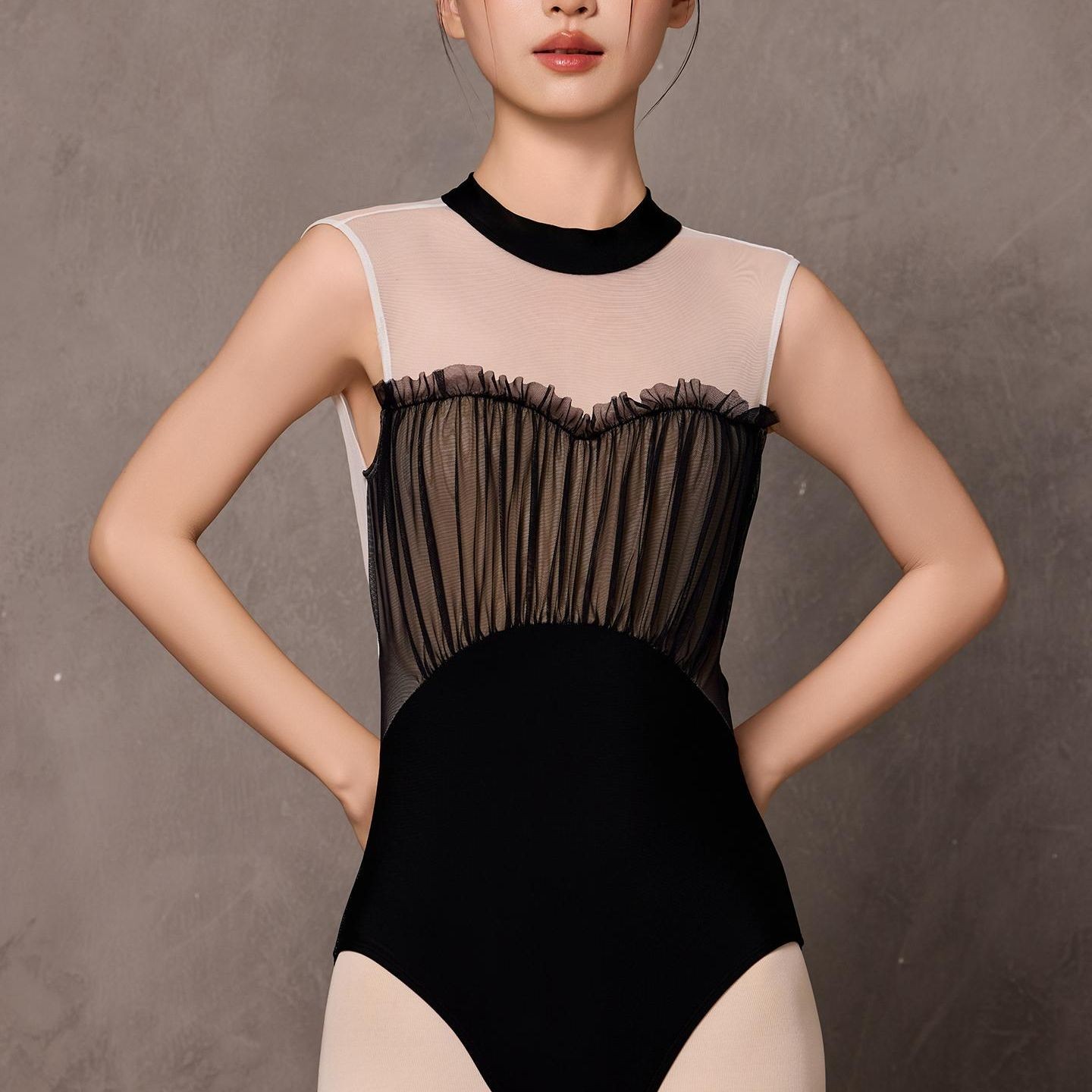 성인 여성 발레복 무용 연습복 체조복 교사용 라인댄스 - 메인 이미지