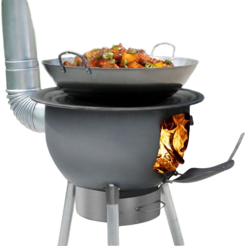 장작 화로 야외 바베큐 스토브 숯불 화로대 촌캉스 43CM 링 세트 - 상품 이미지