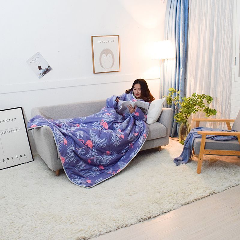 입는이불 겨울 입는 담요 침낭 전신 패딩 대형 집콕 우주 120 x 150cm - 상세 이미지 5