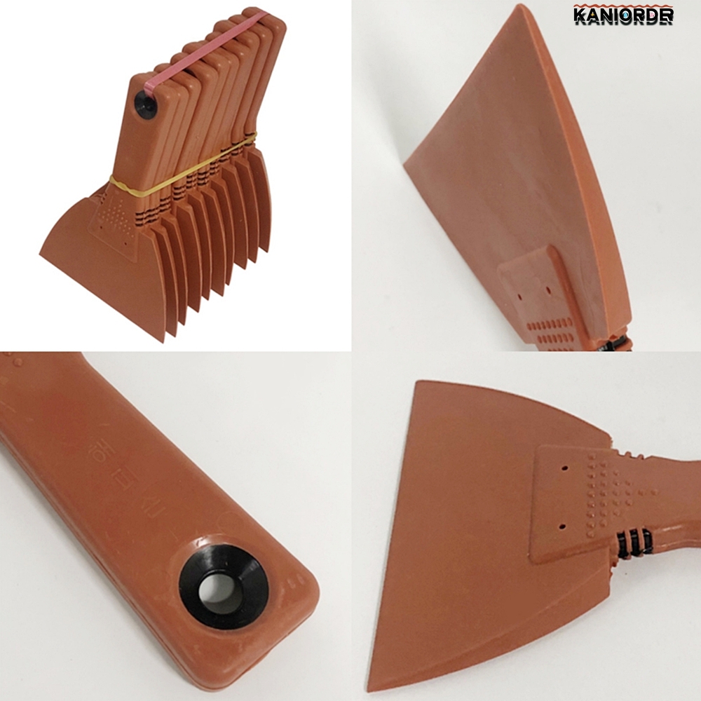 본드 헤라 스틱 넓은면적용 데코타일 도배시공 고무 해라 스크래퍼 12.5cm10개 - 상품 이미지