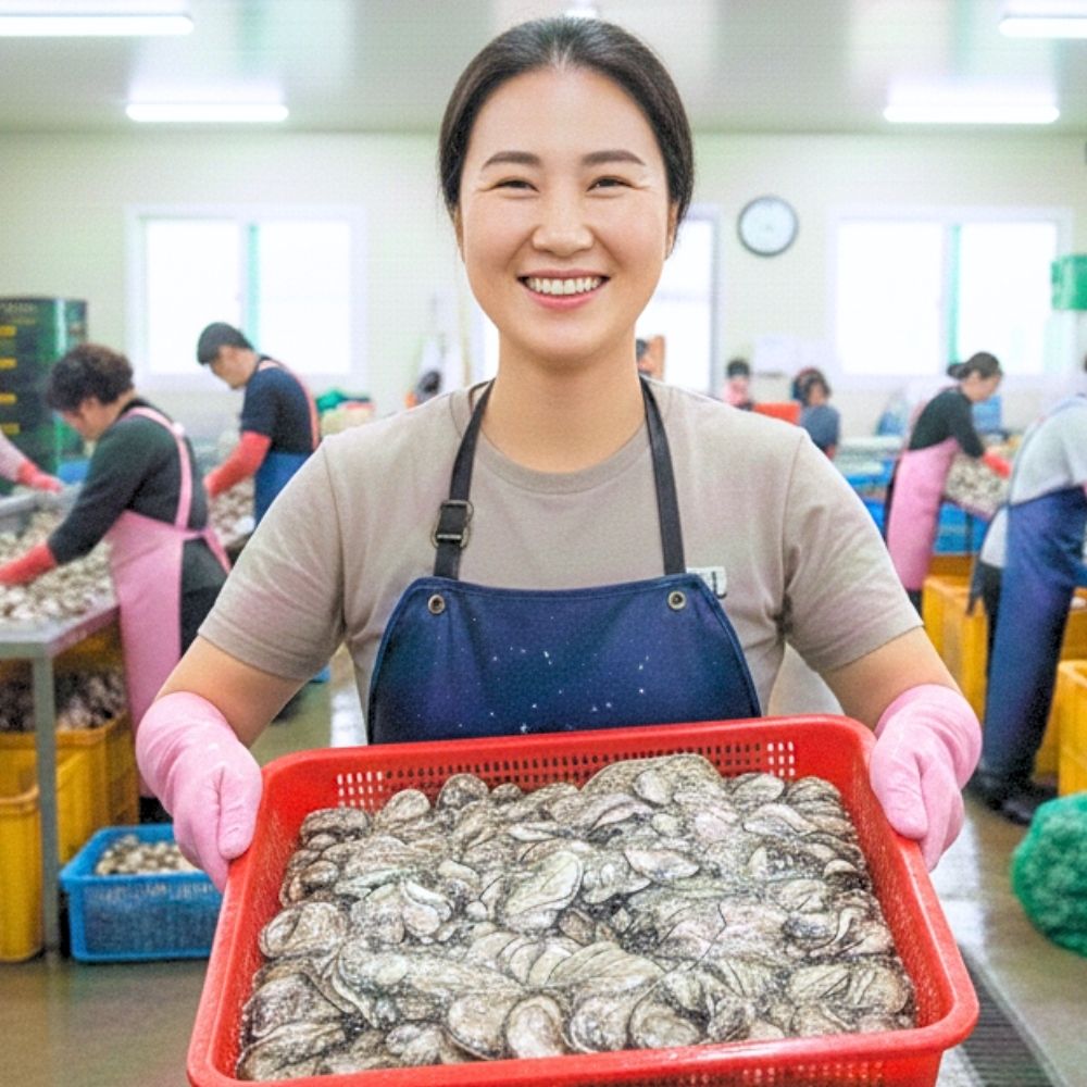 굴제철 큰 횟감용굴 생식용 생굴회 굴회 알굴 김장용 택배 1kg - 상품 이미지
