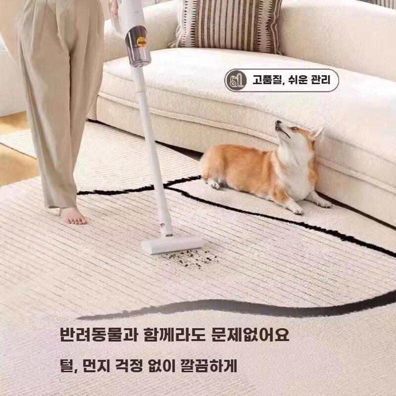 모던 러그 거실 대형 카페트 감성 패턴 단모 깔판 원형 패턴 140x200CM - 상세 이미지 3
