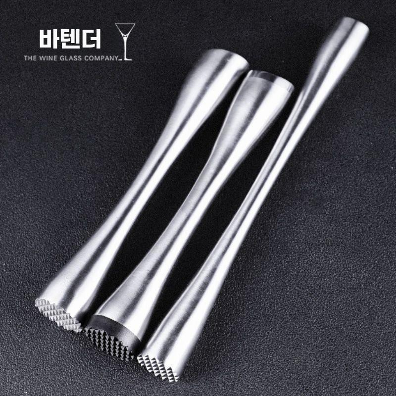 스텐 머들러 으깨기 스틱 스테인리스 아이스바 아이스스틱 스틸+플라스틱 헤드 20cm - 상세 이미지 2