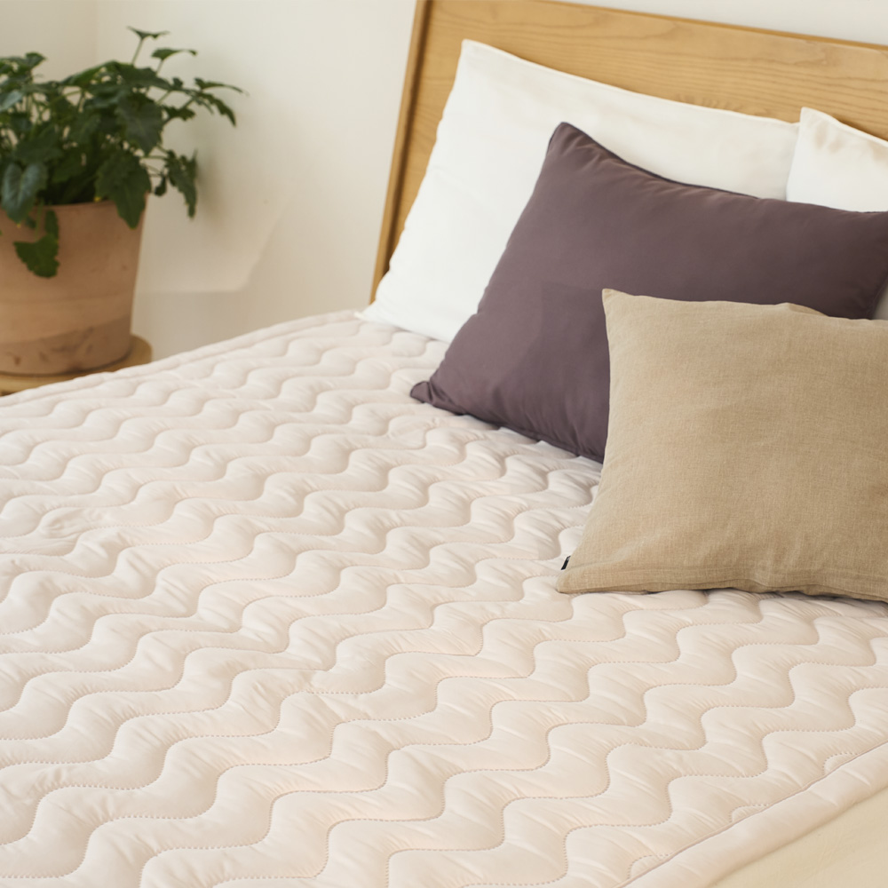 한일의료기 EMF 라이브박스 전기 매트 탄소 카본 온열 국산 워셔블 장판 싱글, 110x200cm, 웜 베이지