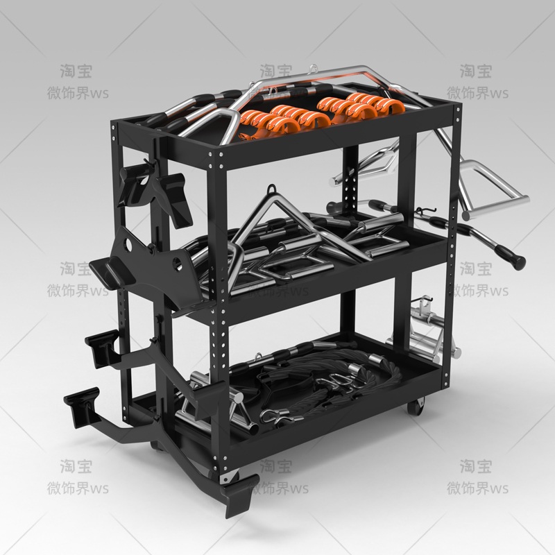 헬스 그립거치대 보관대 거치대 정리 렛풀다운 수납 홈트 그립바 - 상세 이미지 3