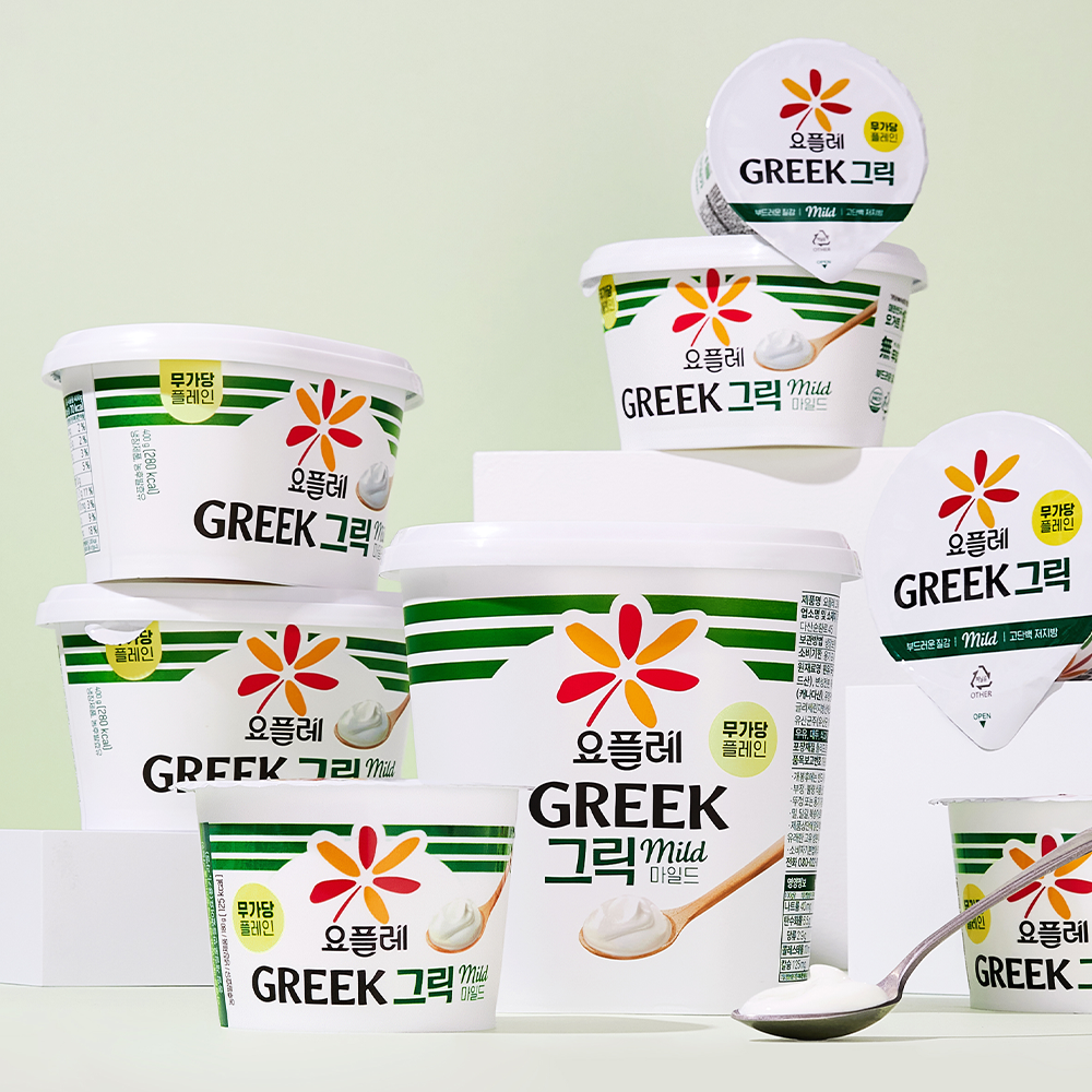 빙그레 요플레 그릭 마일드 무가당 400g 2개입 그릭요거트