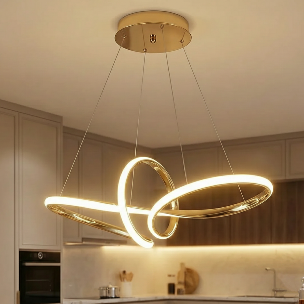 인피니티 루프 펜던트 40W LED 식탁등 골드 실버