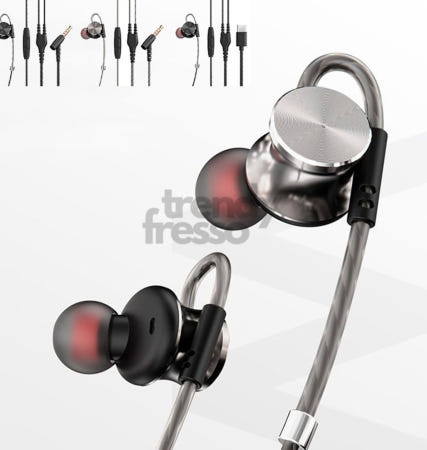 [트렌디프레소협력사]데이슬롯 운동 유선이어폰 스포츠 게이밍이어폰 생방송 붐마이크