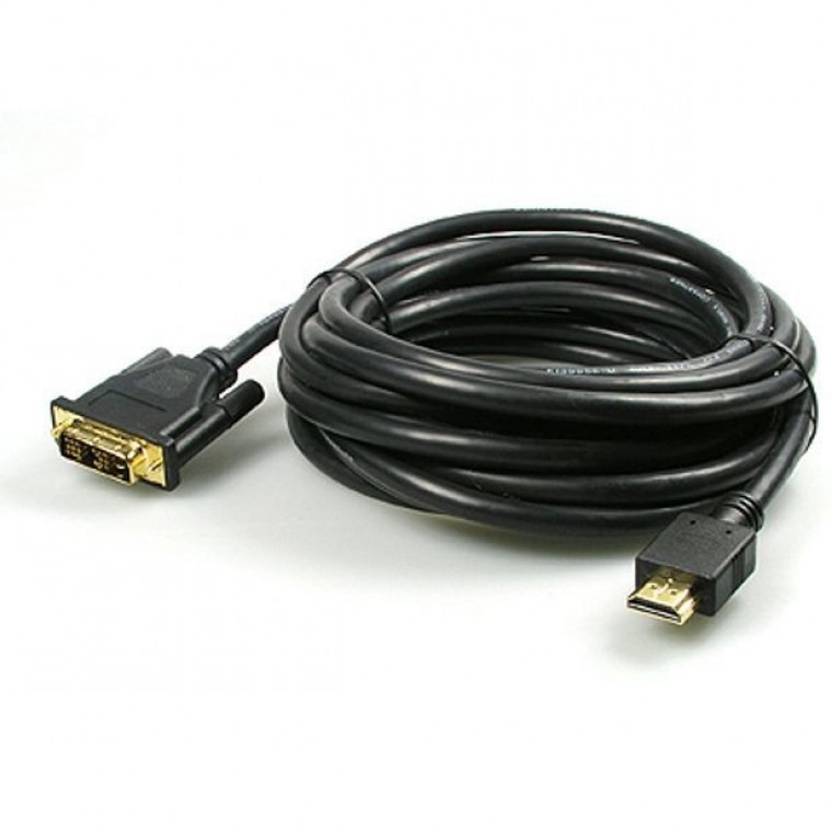 Coms HDMI-DVI 케이블 일반 표준형 5m 모니터선 - 상품 이미지